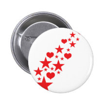 star hearts pins