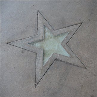 Star in Hollywood sticker