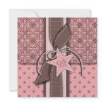 Star is Born Girl Baby Shower Invitation Square invitation