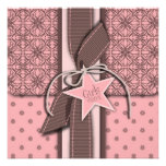 Star is Born Girl Baby Shower Invitation Square