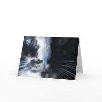 Star Kitty Blank Note Card