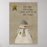 Star Light, Star Bright Snowman posters