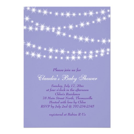 Star Lights Baby Shower Invitation