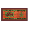 Star Lobster Vintage Label Art posters by RetroCommunications Star Lobster Vintage Label Art posters