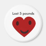 Star, Lost 5 pounds Fridge Magnet