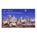 Star of Bethlehem Biblical Christmas Gift Cards business cards