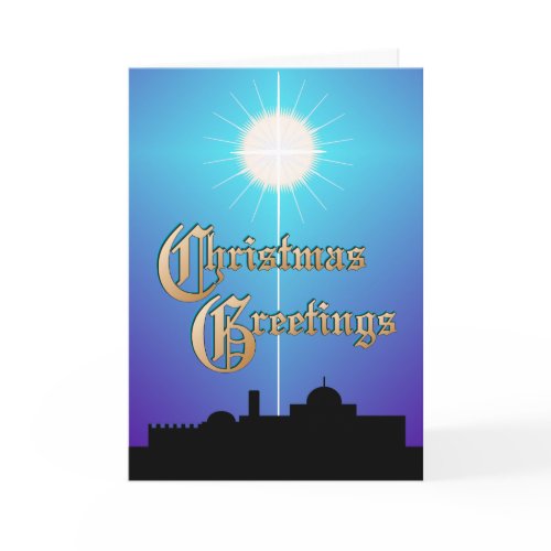 Star of Bethlehem Christmas Card card