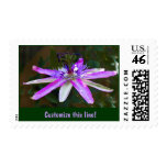 floral-postage, custom, nature, passionflower,