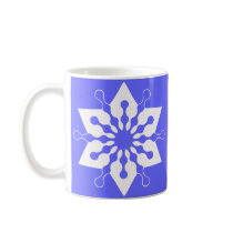Star of Christmas Winter Ice Crystal Snowflake Mugs