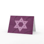 Star of David Bat Mitzvah card