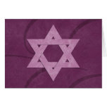 Star of David Bat Mitzvah card
