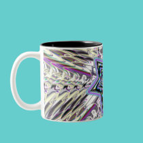 Star of David Color explosion mugs