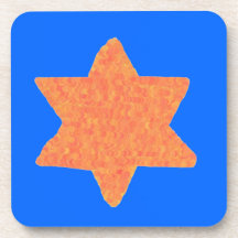 Star of David Cork Coasters set of six