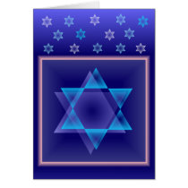Star Of David Design Card