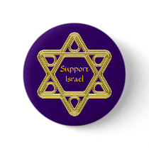 Star of David Gold Buttons