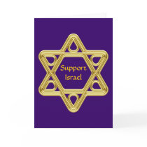 Star of David Gold Greeting Card