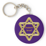 Star of David Gold Key Chains