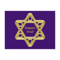 Star of David Gold Postcards