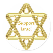 Star of David Gold stickers by AuntBetsy Star of David Gold stickers