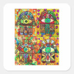 Star Of David Hamsa Vintage Tapastry stickers