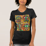 Star Of David Hamsa Vintage Tapastry Tee Shirts
