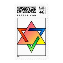 Star of David in ChromaFlux postage by LSDmeCom Star of David in ChromaFlux postage