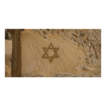 Star of David in the Old City, Jerusalem Photo Card Template