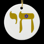 STAR OF DAVID & LIFE ornaments