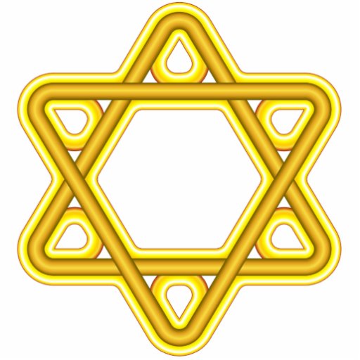 Star of David Ornament Cut Outs Zazzle