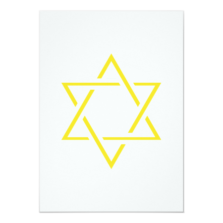 Star of David Personalized Announcements