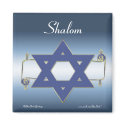 Star of David Scroll Magnet