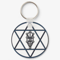 Star of David & Sefirah keychains