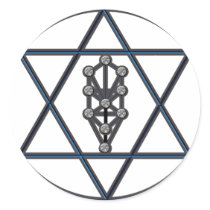 Star of David & Sefirah stickers by JudaicaandStuff Star of David & Sefirah stickers