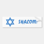 Star of David, SHALOM! Bumper Stickers