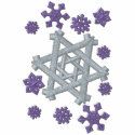Star of David Snowflake embroidered shirts by Embroidery4U Star of David Snowflake embroidered shirts
