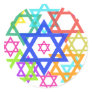 Star of David Round Stickers