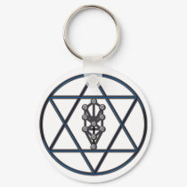 STAR of DAVID & Tree of Life keychains by WhenInRoma STAR of DAVID & Tree of Life keychains