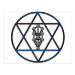 STAR of DAVID & Tree of Life Post Card