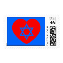 Star of David Valentine Stamps stamps