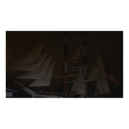 Star Of India Sails Sailing Ships Boats Business Card Template (back side)