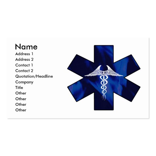Star of Life Business Card