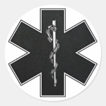 Star Of Life(BW) Sticker