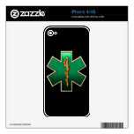 Star Of Life(Emerald) Skins For The iPhone 4