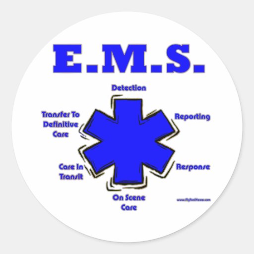 Star Of Life Meaning EMT Paramedic Classic Round Sticker Zazzle