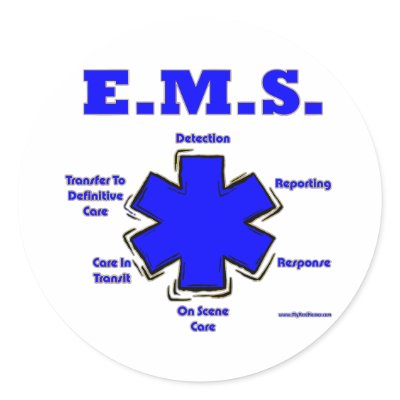 Star Of Life Meaning EMT Paramedic Round Stickers by RealSlogans