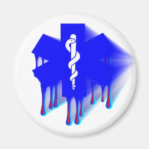 Star Of Life Melting Fridge Magnets