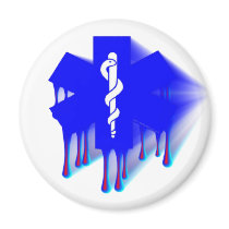 Star Of Life Melting magnets by RealSlogans Star Of Life Melting magnets