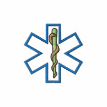Star Of Life Outline embroidered shirts