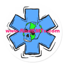 Star of life skull  Sticker