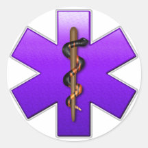 Star Of Life(Violet) Stickers
